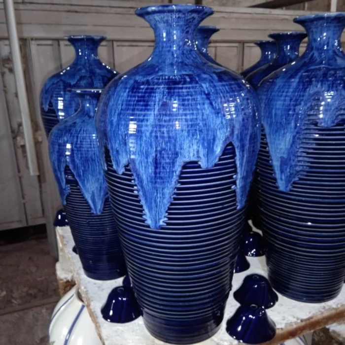 Indigo Flow Vase